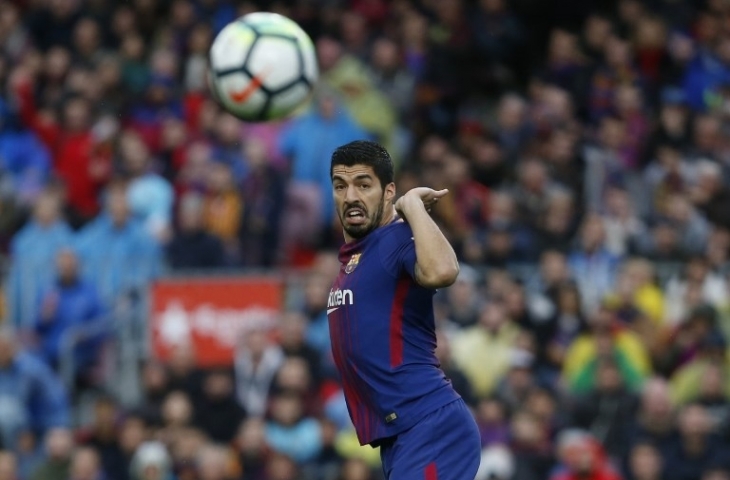 Pemain Barcelona Luis Suarez [AFP]