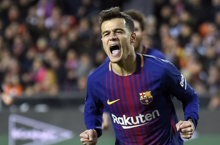 Pemain Barcelona Philippe Coutinho [AFP]