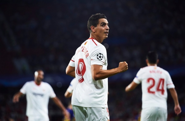 Ben Yedder. pemain Sevilla. (sumber: @championsleague).