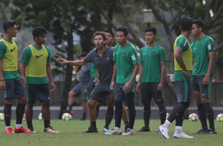 Timnas U-23 Indonesai latihan/instagram