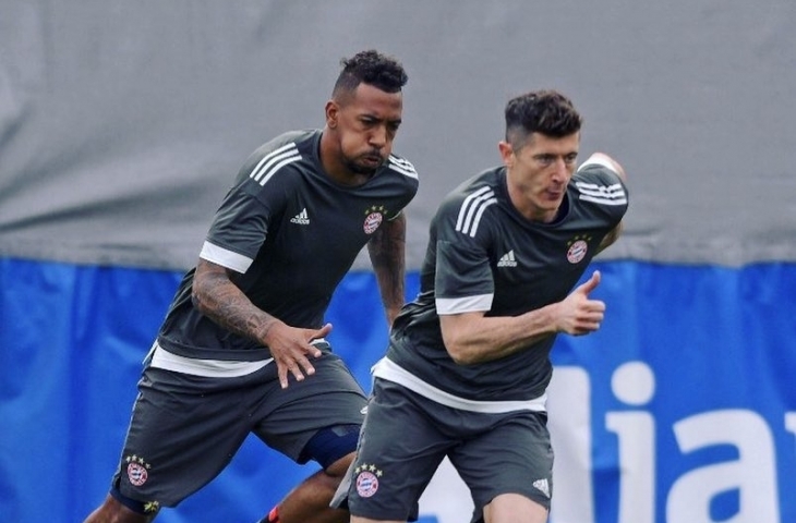 Jerome Boateng dan Robert Lewandowski/Instagram