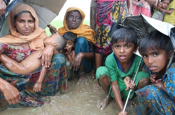 Kaum Rohingya. Sumber: Anadolu Agency).