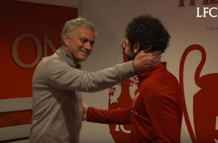 Mourinho dan Salah bertemu/Twitter