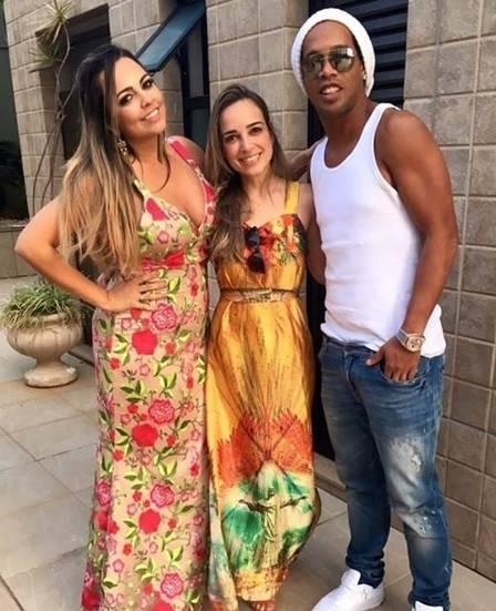 Priscilla Coelho, Beatriz Souza, dan Ronaldinho/The Sun