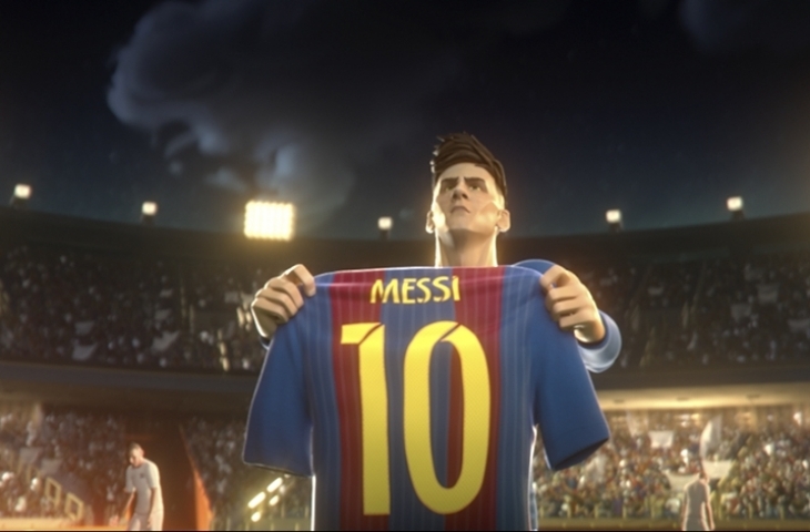 Kartun Lionel Messi (Sumber: Gatorade)