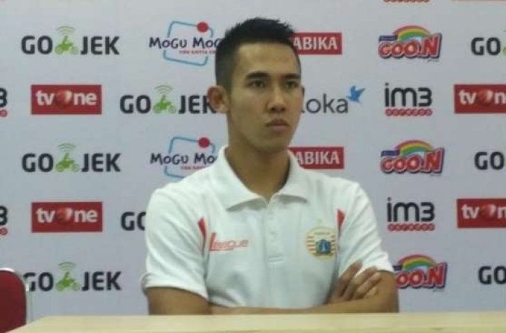 Pemain Persija Jakarta Ryuji Utomo. (Suara.com/Adie Prasetyo)