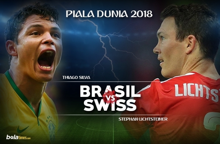 Ilustrasi prediksi pertandingan Brasil vs Swiss.