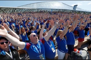 VIDEO - Viking Clap Menggema di Laga Argentina Vs Islandia