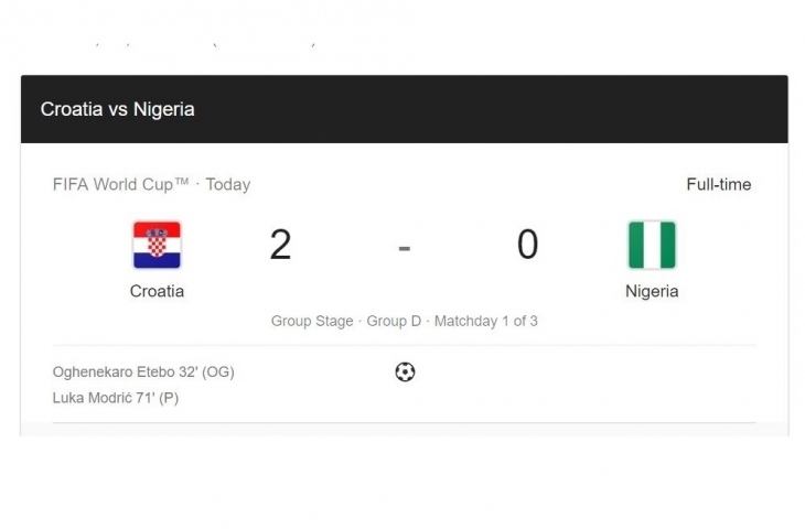 Kroasia Vs Nigeria (Sumber: Google)