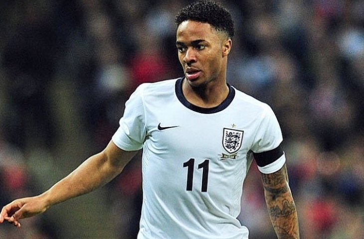 Raheem Sterling bersama Timnas Inggris