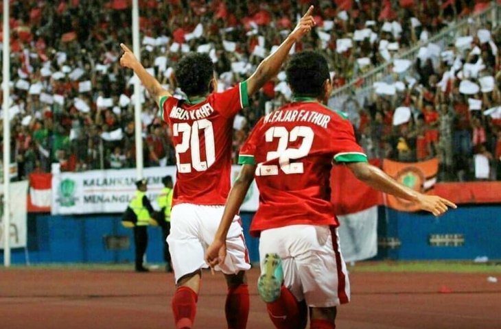 Timnas Indonesia U-16 selebrasi usai cetak gol ke gawang Timor Leste (Instagram/Galih)