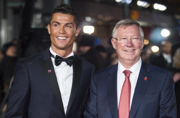 Cristiano Ronaldo dan Sir Alex Ferguson (Jack Taylor/AFP)