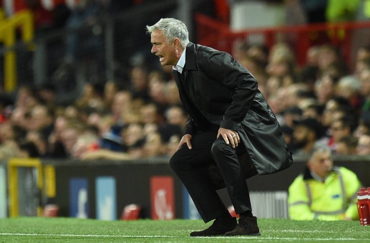 Ekspresi Jose Mourinho saat Manchester United dikalahkan Tottenham Hotspur 0-3 (AFP)