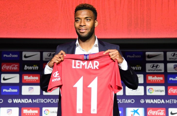 Pemain Atletico Madrid, Thomas Lemar (AFP)