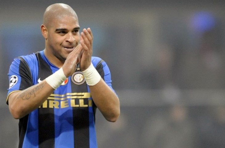 Mantan penyerang Inter Milan, Adriano Leite Riberio (Damien Meyer/AFP)