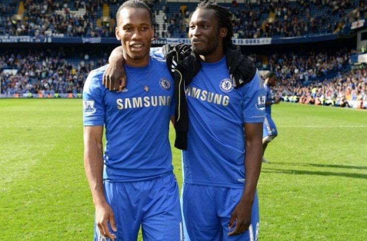 Didier Drogba dan Romulu Lukaku (twitter/squawka)