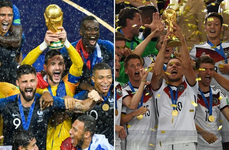 Kolase Prancis dan Jerman Juara Piala Dunia (AFP)