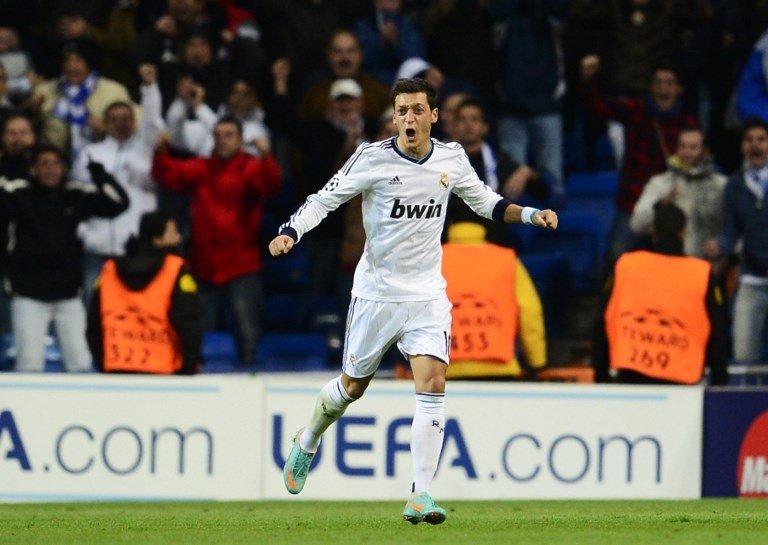 Mesut Ozil ketika masih berseragam Real Madrid (Javier Soriano/AFP)