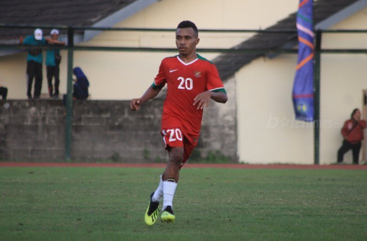 Pemain Timnas Indonesia U-19, Todd Rivaldo Ferre (BOLATIMES/STEPHANUS ARANDITIO)