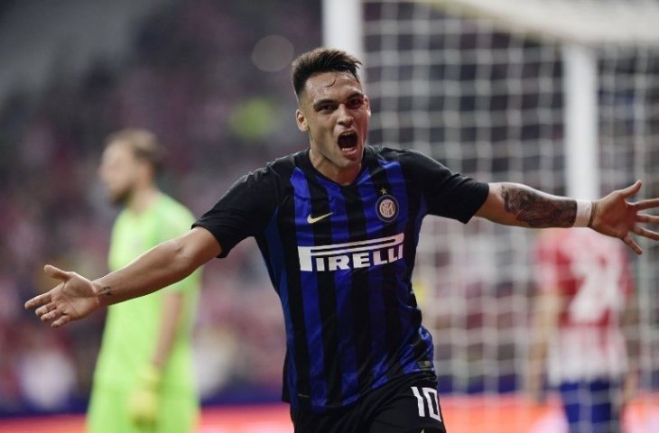 Lautaro Martinez berseragam Inter Milan (Javier Soriano/AFP)