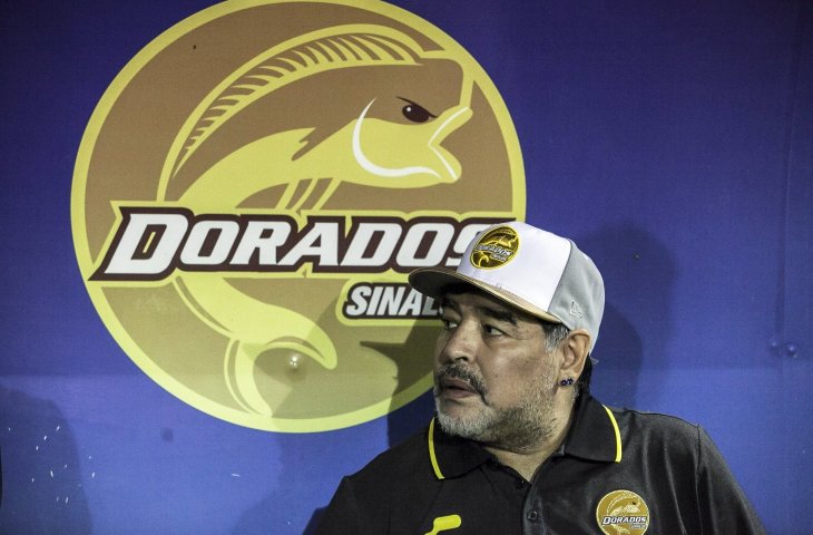 Legenda Argentina, Pelatih Dorados, Diego Maradona (AFP)