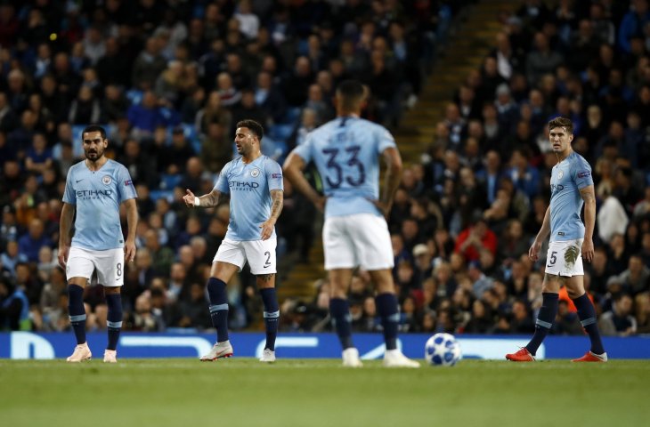 Pemain Manchester CIty saat melawan Lyon pada 19 September 2018 (@OptaJoe/Twitter)