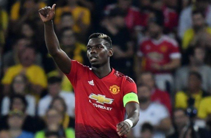 Paul Pogba saat melawan Young Boys di Liga Champions (Alain Grosclaude/AFP)