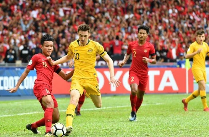 Indonesia versus Australia di Piala Asia U-16. (The-AFC.com).