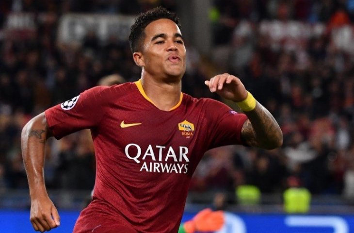 Penyerang muda AS Roma, Justin Kluivert. (Vincenzo Pinto/AFP).