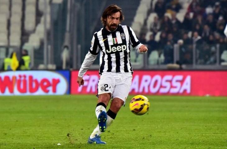 Andrea Pirlo ketika berseragam Juventus. (Giuseppe Cacace/AFP).