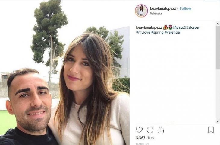 Istri Paco Alcacer, Beatriz Viana Lopez (@beavianalopezz/Instagram)