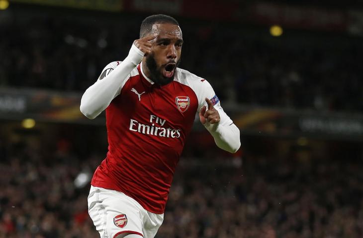 Pemain Arsenal, Alexandre Lacazette (AFP)