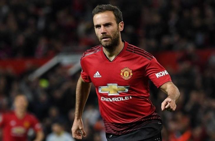 Penyerang Manchester United, Juan Mata (Paul Ellis/AFP)