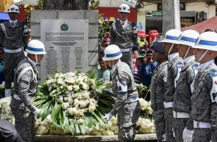 Tragedi Chapecoense. (Joaquin Sarmiento/AFP).