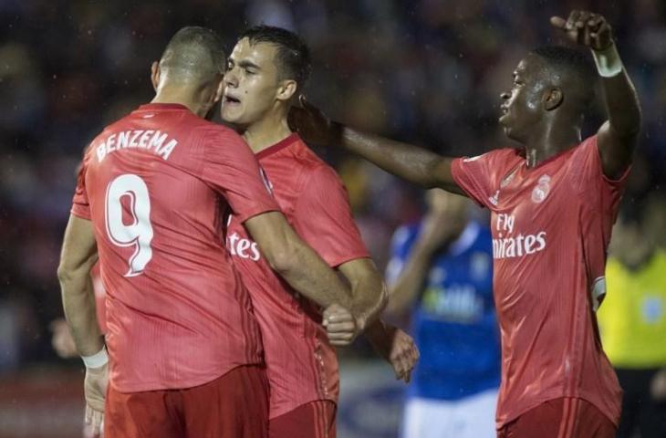 Vinicius Junior vs UD Melilla. (Jorge Guerrero/AFP).