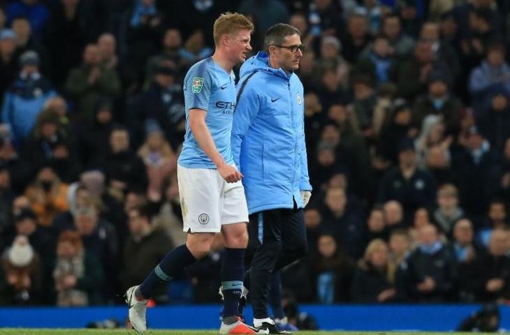 Kevin de Bruyne vs Fulham. (Byline/AFP).