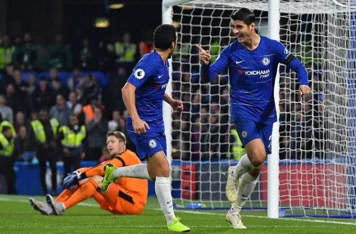 Striker Chelsea, Alvaro Morata. (Ben Stansall/AFP).