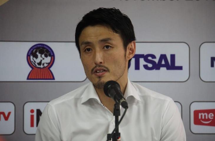 Pelatih Timnas futsal Indonesia Kensuke Takahashi. [Stephanus Aranditio/chatwithamelia.xyz]