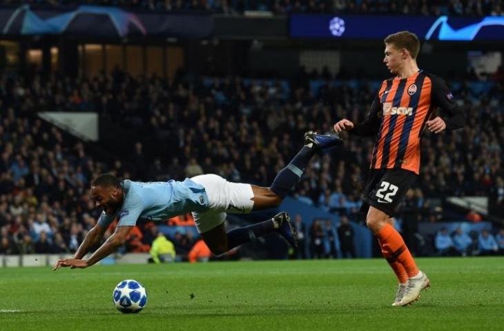 Sterling vs Shakhtar Donesk. (Paul Ellis/AFP).