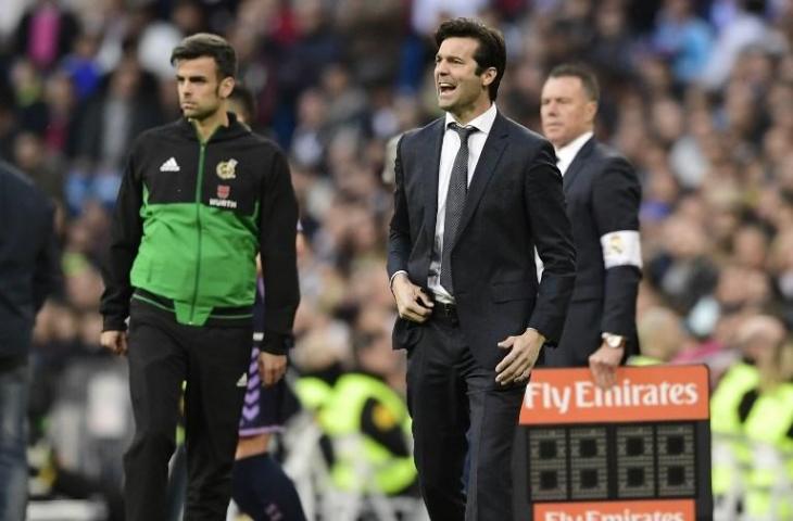 Pelatih sementara Real Madrid, Santiago Solari. (Javier Soriano/AFP).