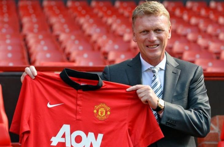 David Moyes saat resmi menjadi pelatih Manchester United. (Paul Ellis/AFP)