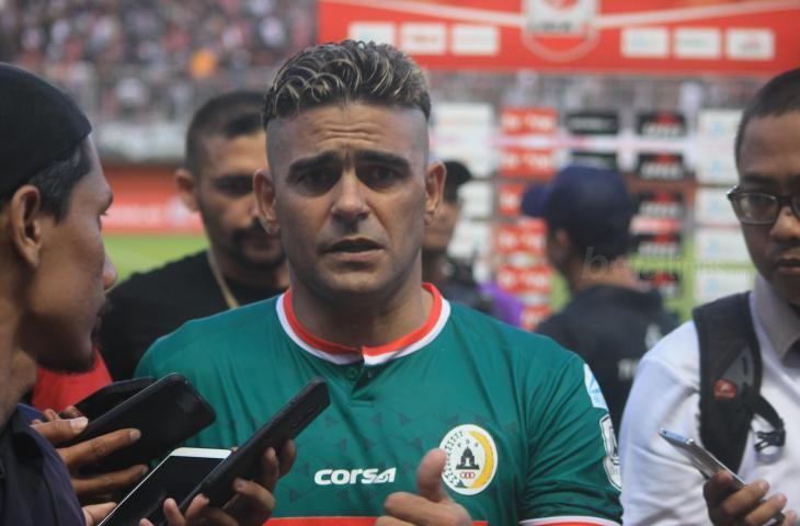 Pemain PSS Sleman, Cristian Gonzales (Stephanus Aranditio/chatwithamelia.xyz)