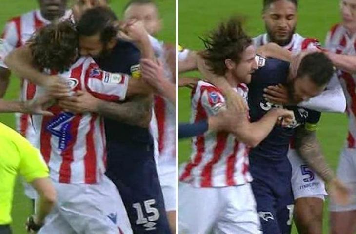 Bradley Johnson Mengigit Joe Allen
