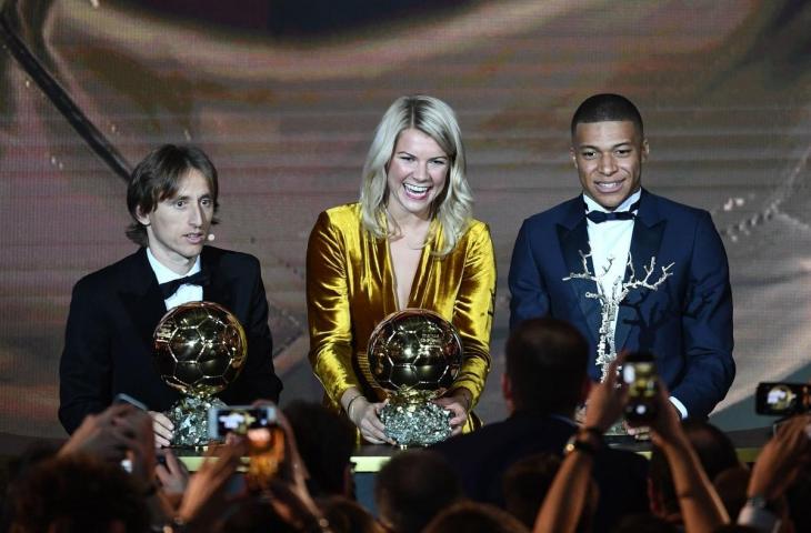 Peraih Ballon d'Or 2018: Luka Modric (Pria), Ada Hegerberg (Wanita), Kylian Mbappe (Kopa Trophy)