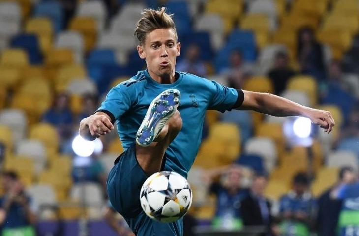 Gelandang Real Madrid, Marcos Llorente (Franck Fife/AFP)