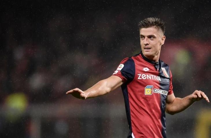 Striker Genoa, Krzysztof Piatek. (Marco Bertorello/AFP).