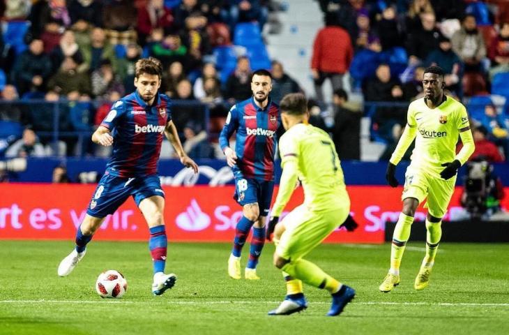 Levante melawan Barcelona di leg pertama semifinal Copa del Rey (instagram.com/levanteud)