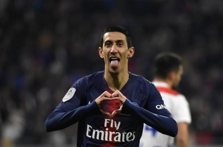 Gelandang PSG, Angel Di Maria (Jeff Pachoud/AFP)