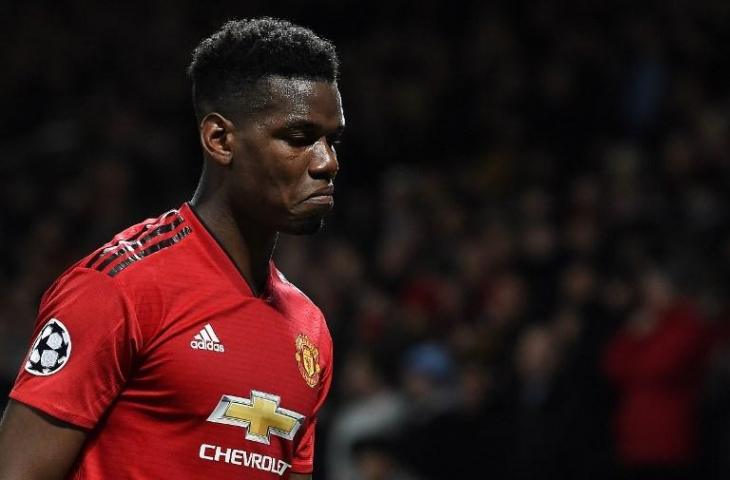 Gelandang Manchester United, Paul Pogba. (Paul Ellis/AFP)