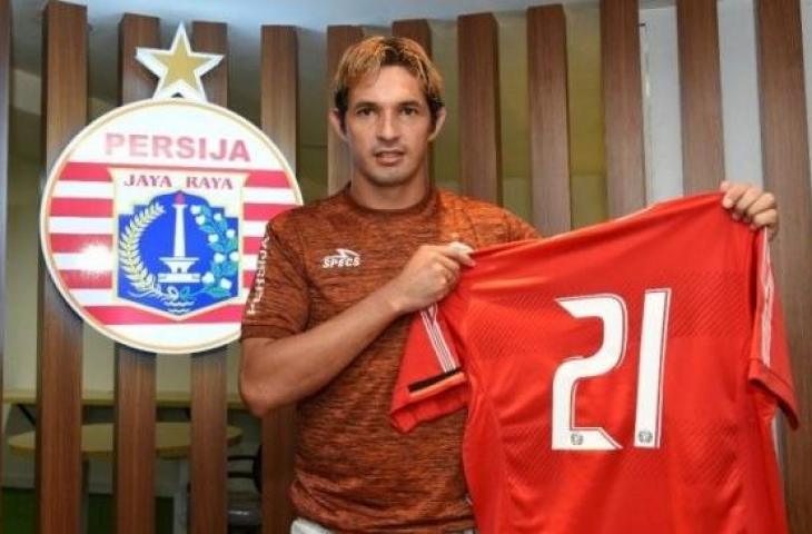 Silvio Escobar diperkenalkan sebagai pemain baru Persija Jakarta. [dok. Media Persija]